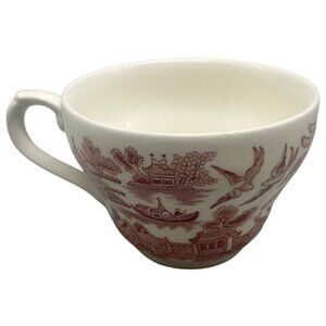 Churchill Willow Rosa Pink Teacup 2 5/8" x 3 5/8" made in England READ